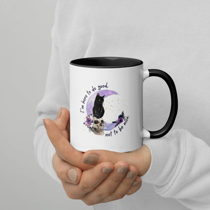 Multi-color coffee mug - Here to do good - Serene Rage