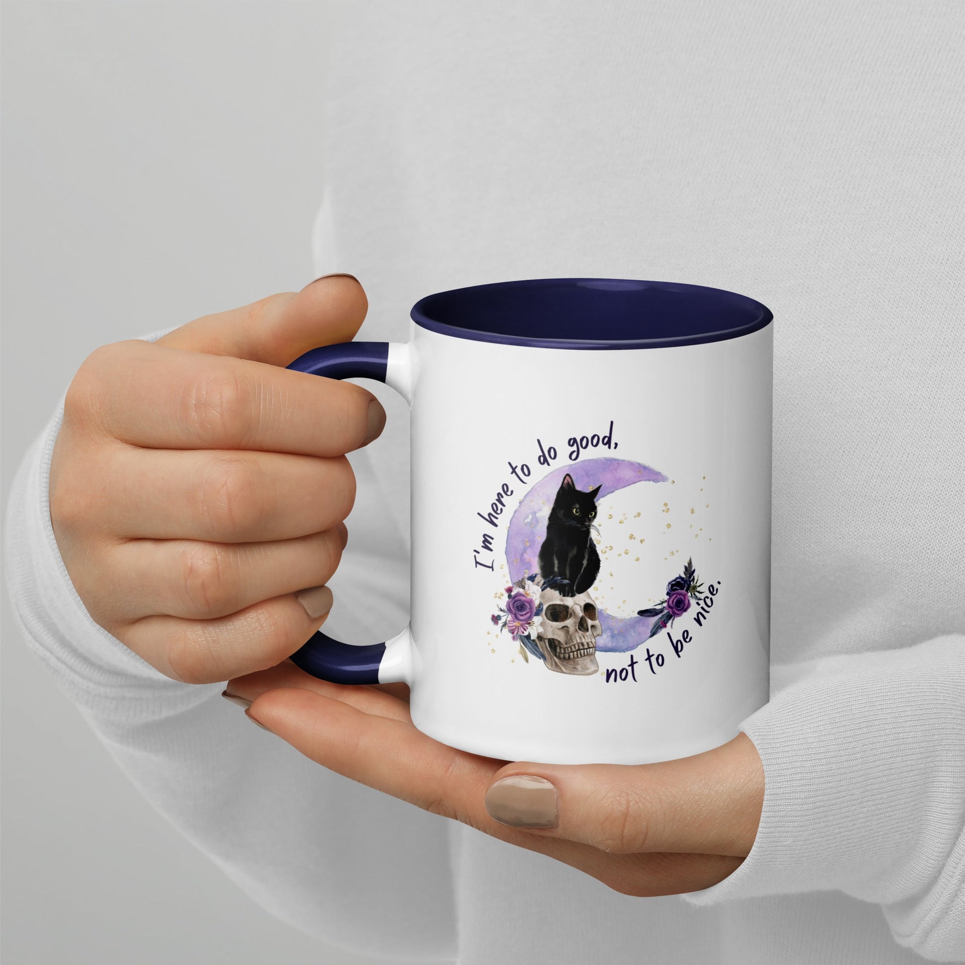 Multi-color coffee mug - Here to do good - Serene Rage