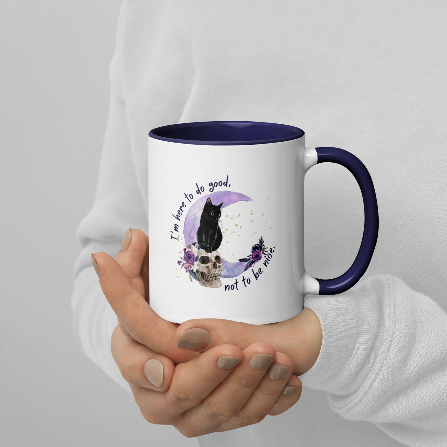 Multi-color coffee mug - Here to do good - Serene Rage