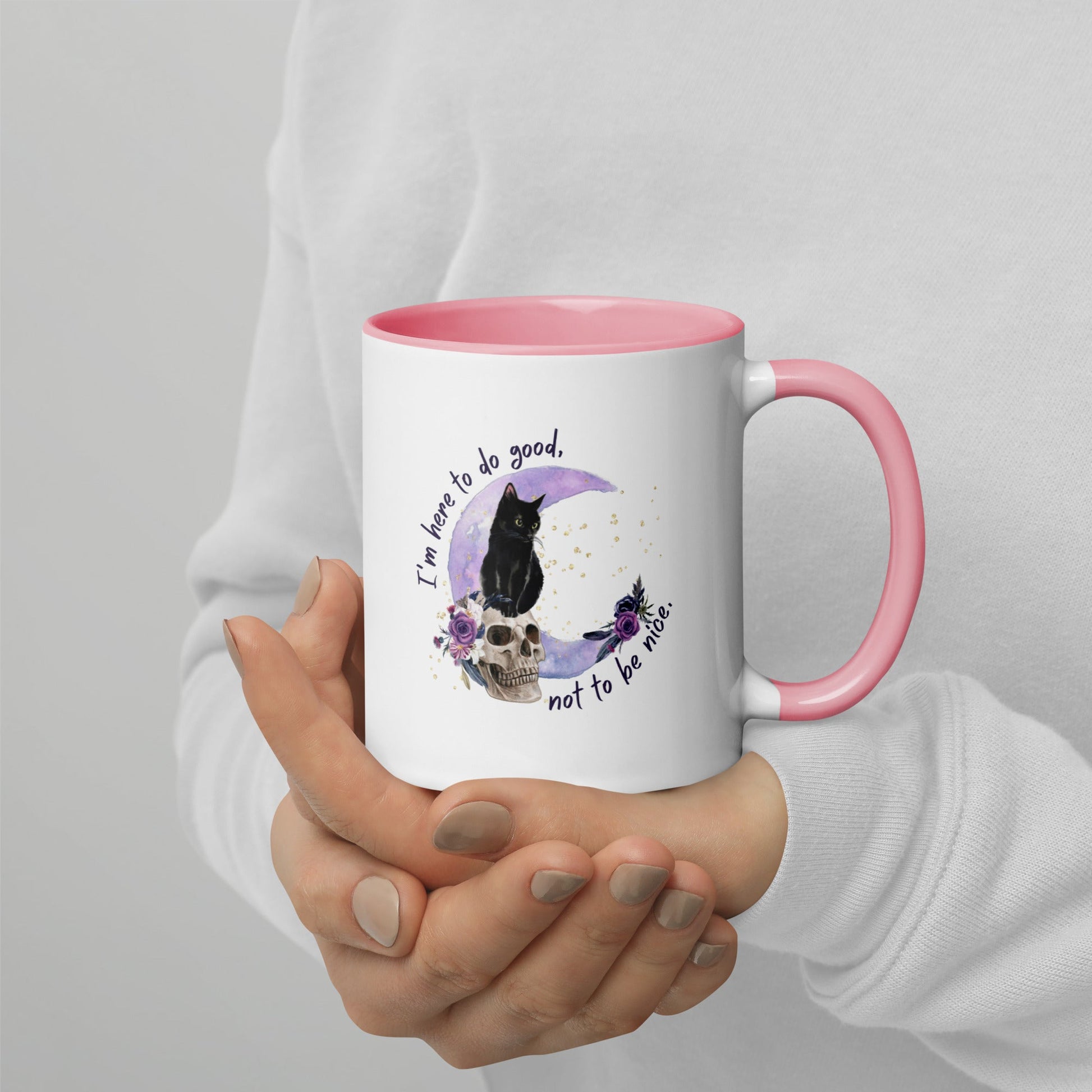 Multi-color coffee mug - Here to do good - Serene Rage