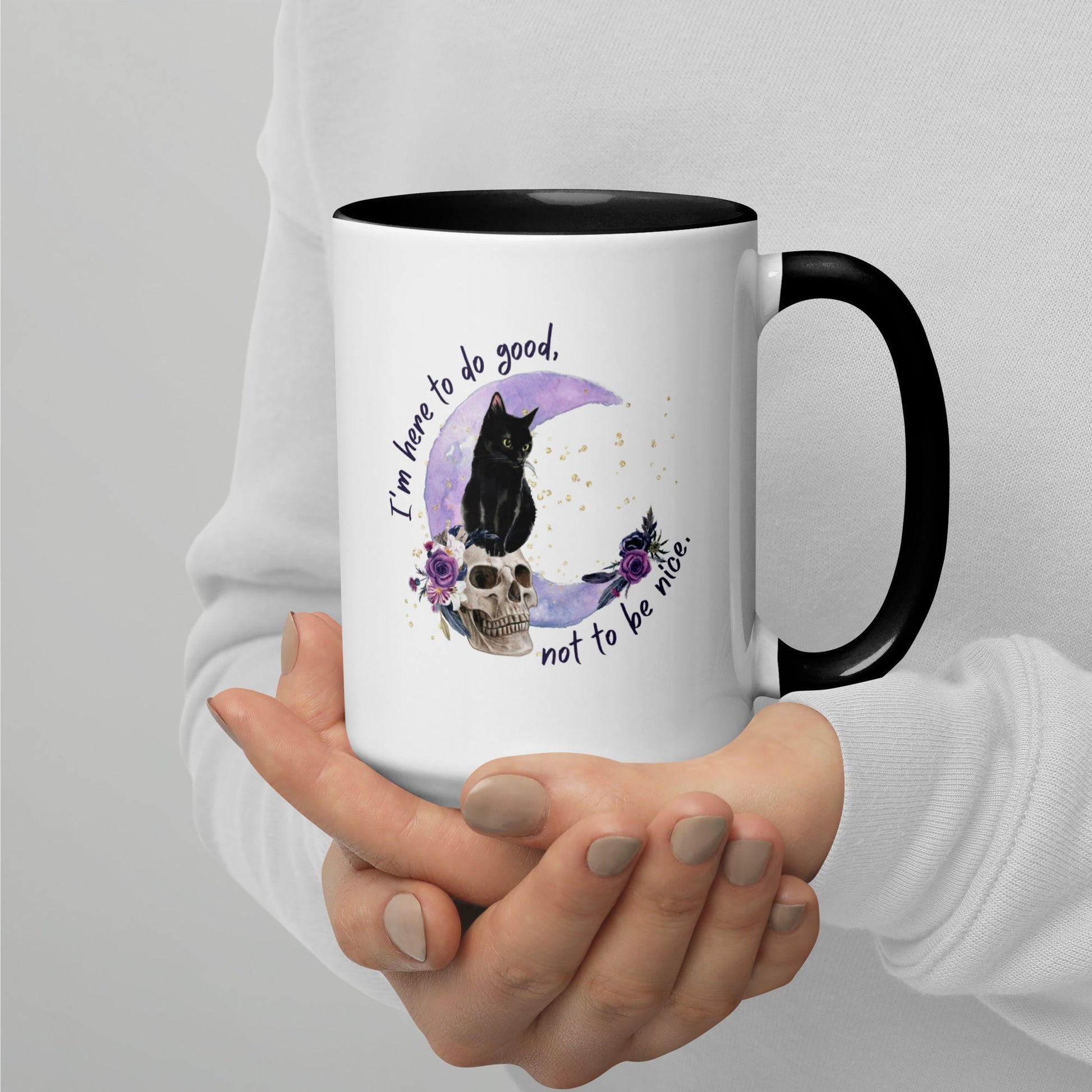 Multi-color coffee mug - Here to do good - Serene Rage