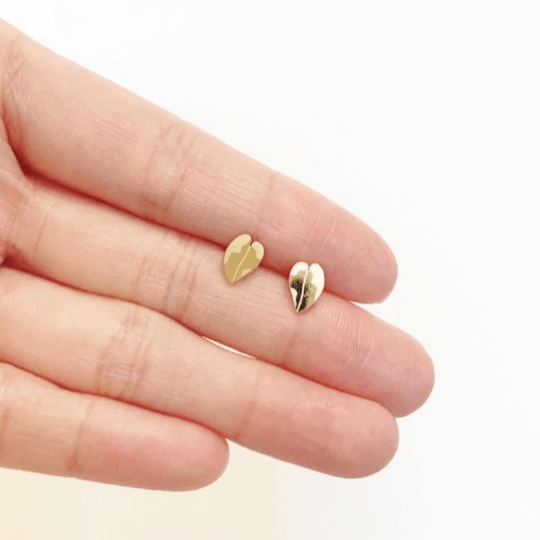 Pink Princess | White Knight Philodendron Mini Stud Earrings - Serene Rage LLC