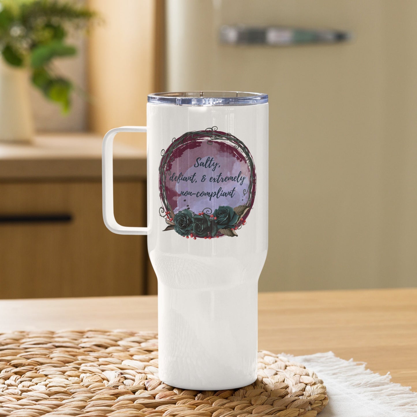 Stainless Steel Travel Mug - Non-Compliant - Serene Rage