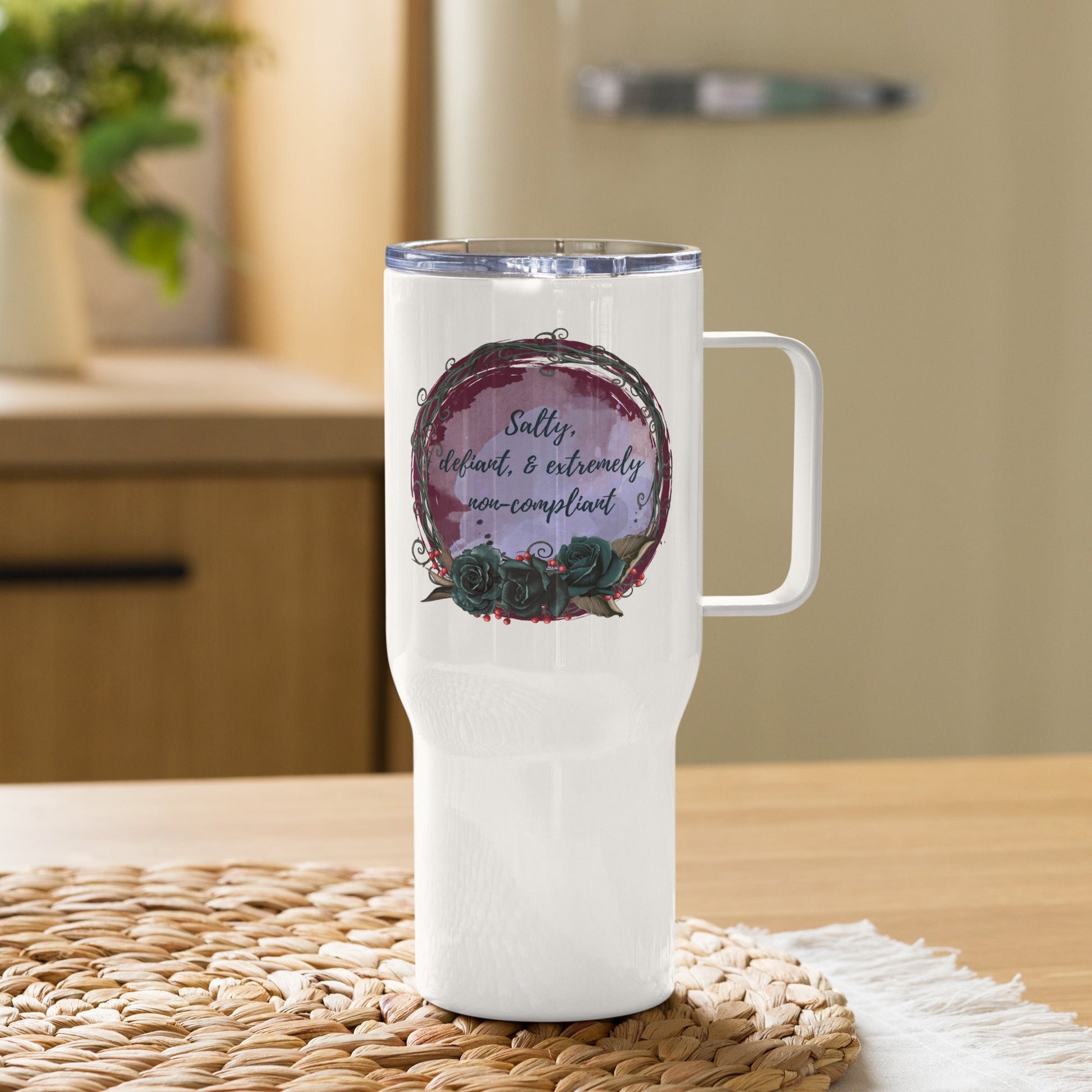 Stainless Steel Travel Mug - Non-Compliant - Serene Rage