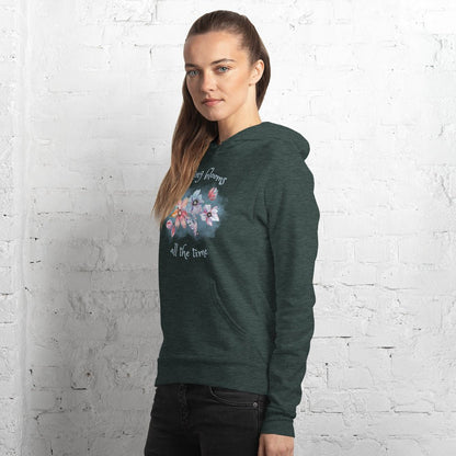 Unisex hoodie - Nothing Blooms All the Time - Serene Rage